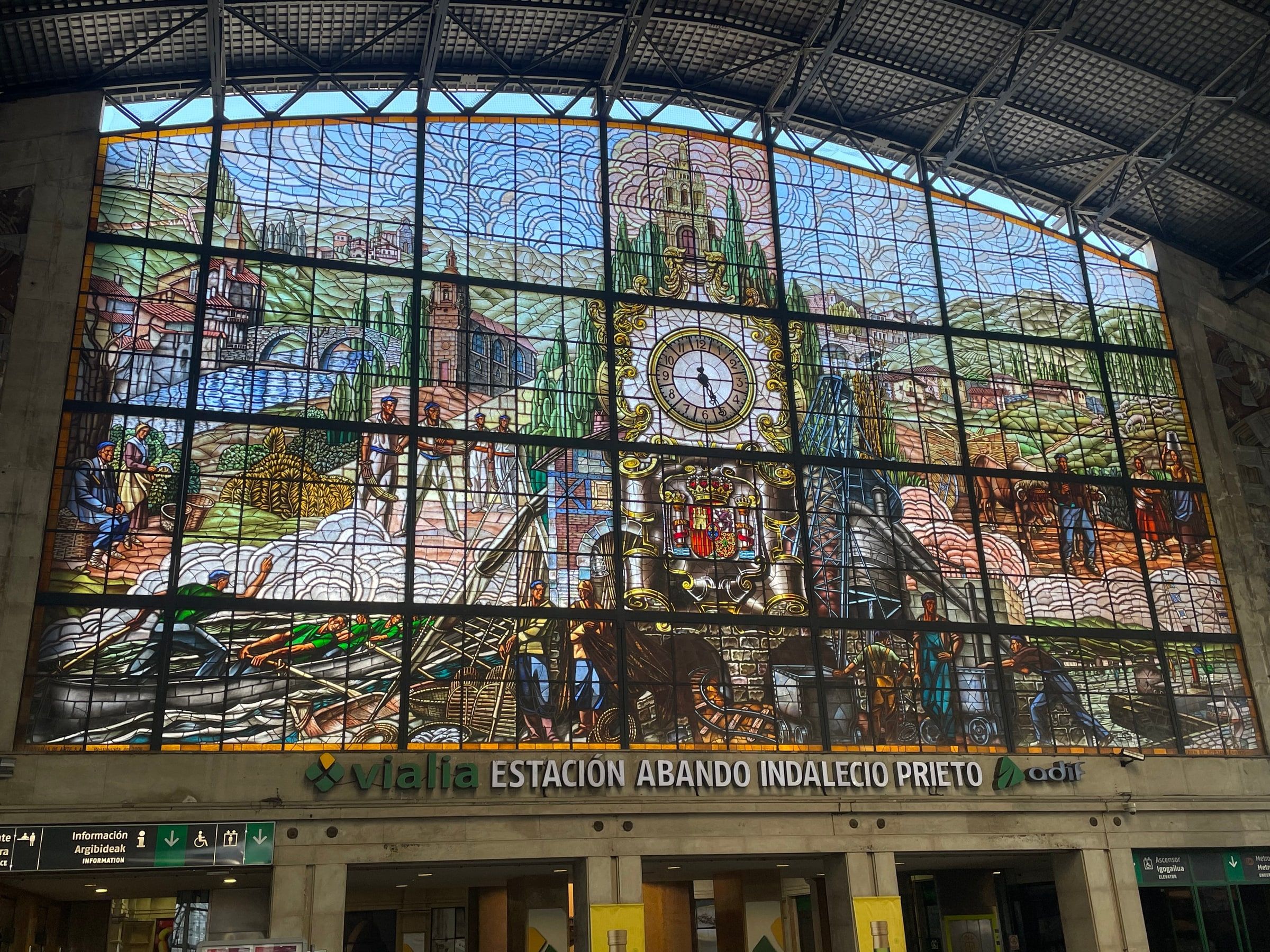 El vitral de la estación de Abando