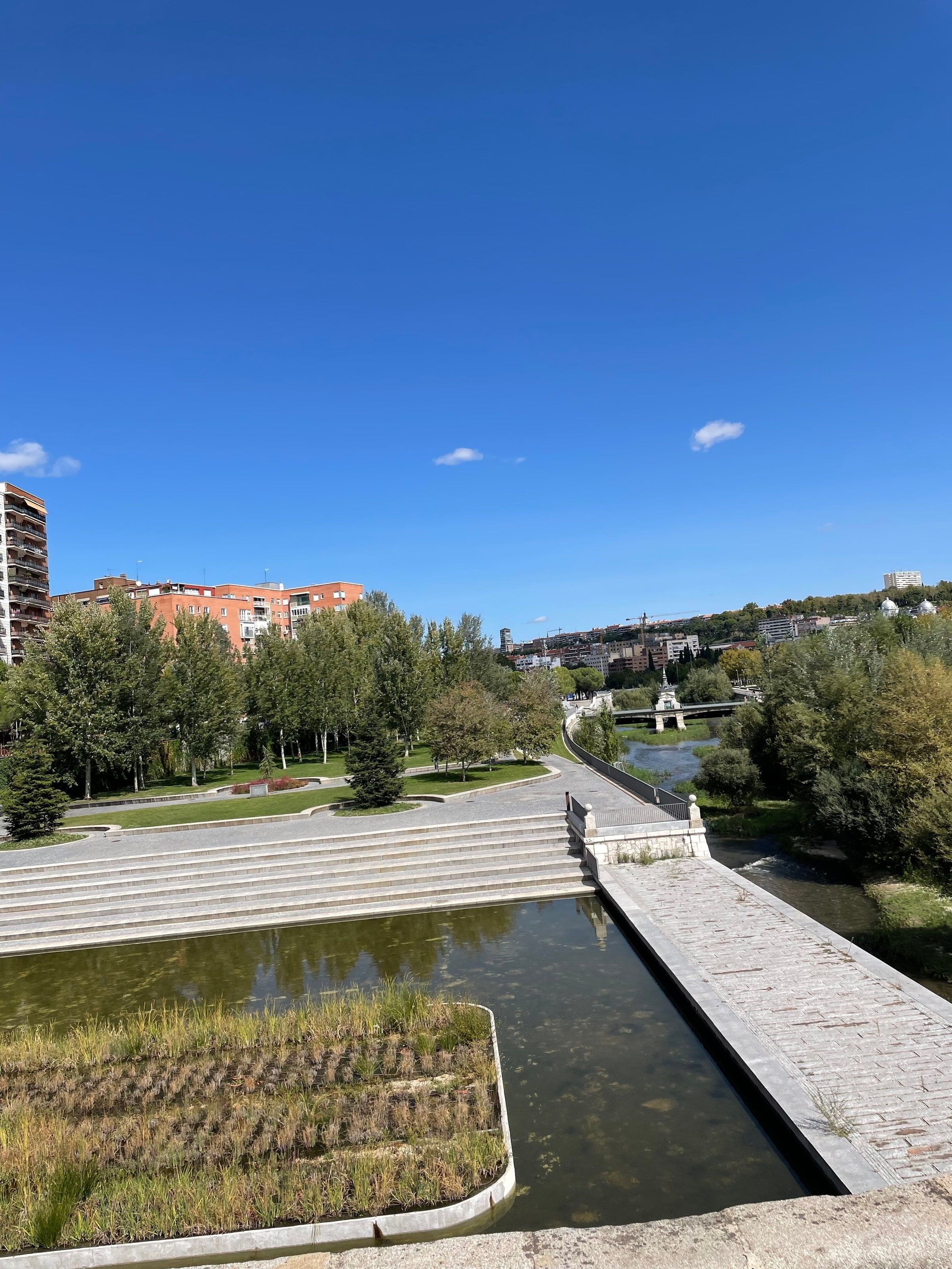Madrid Río, junto al Puente de Segovia