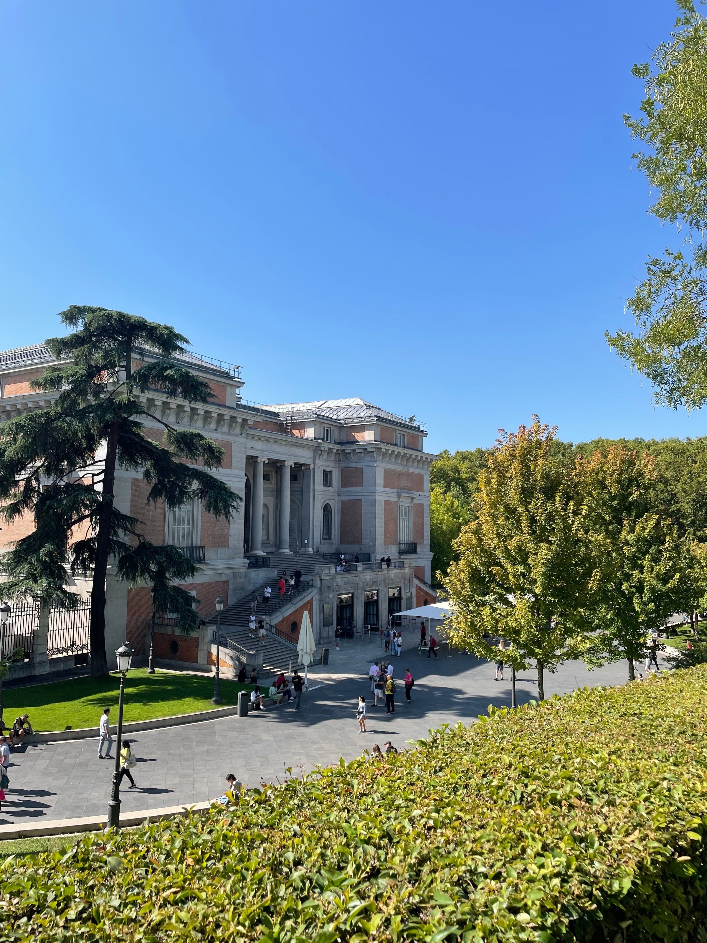 El Museo del Prado desde los jardines