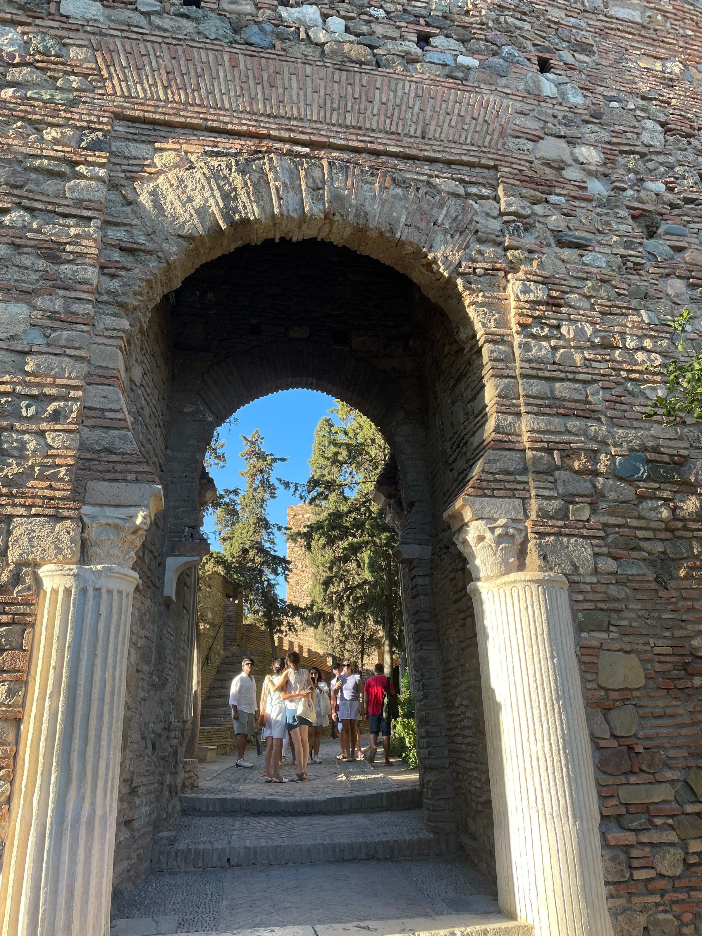 Un arco de la Alcazaba