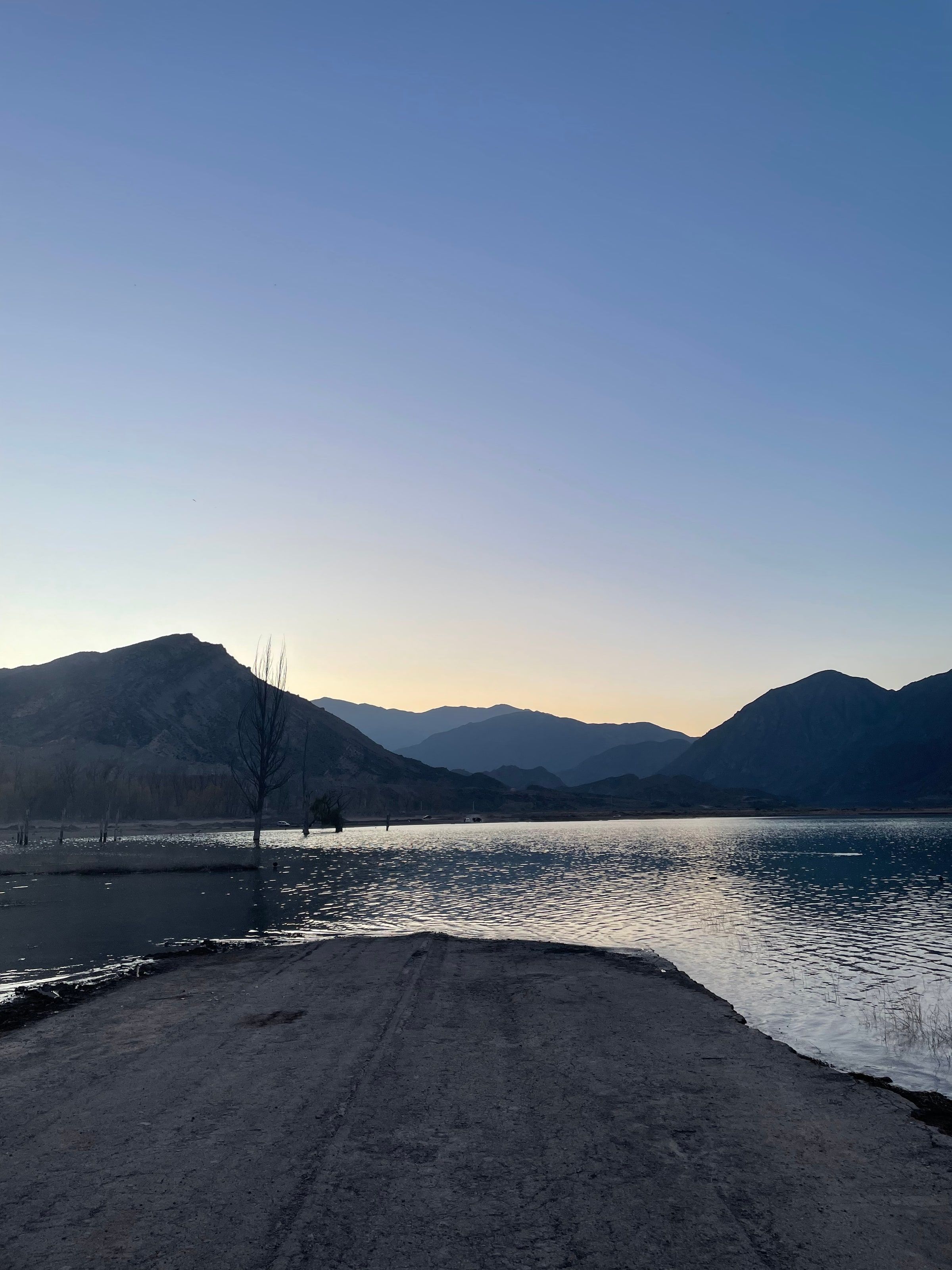 El atardecer en Potrerillos
