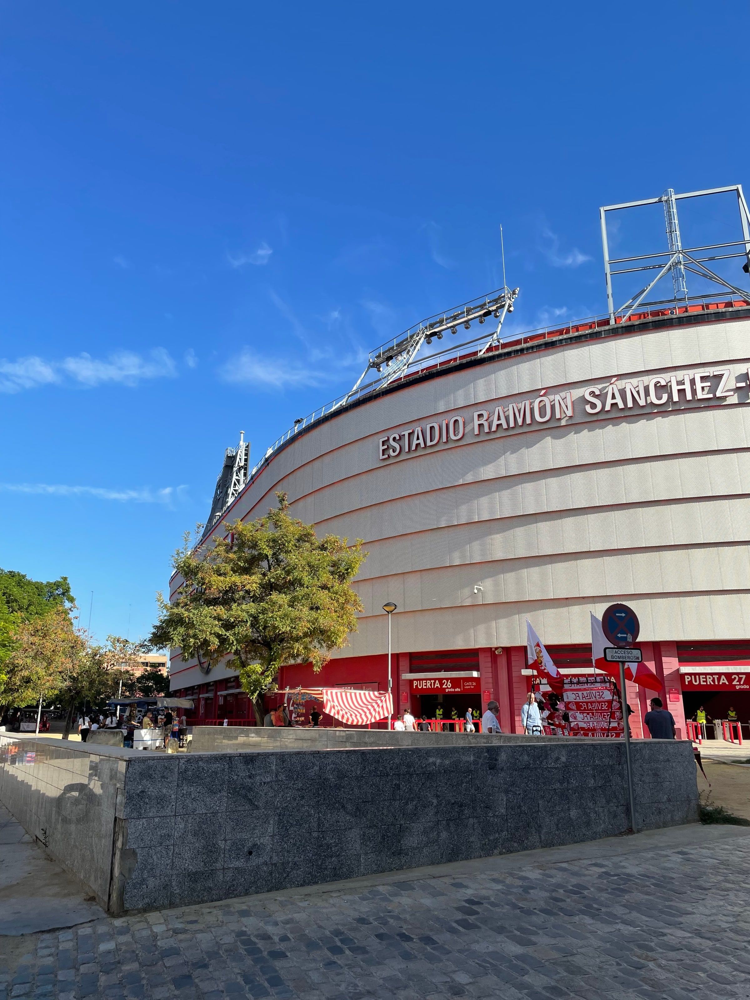 La fachada del estadio Ramón Sánchez-Pizjuán